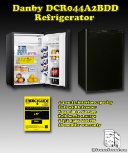 Danby DCR044A2BDD refrigerator - Infographic