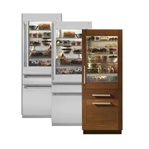 Monogram 30 in. Fully Integrated Glass-Door Refrigerator for Single or Dual Installation