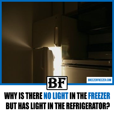 Why is there no light in the freezer but has light in the refrigerator?